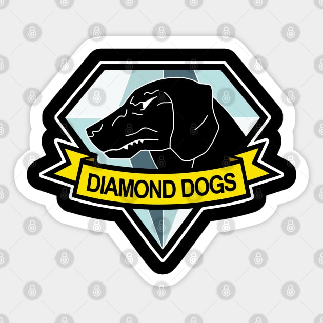Diamond Dogs Metal Gear Solid Sticker by Alfons